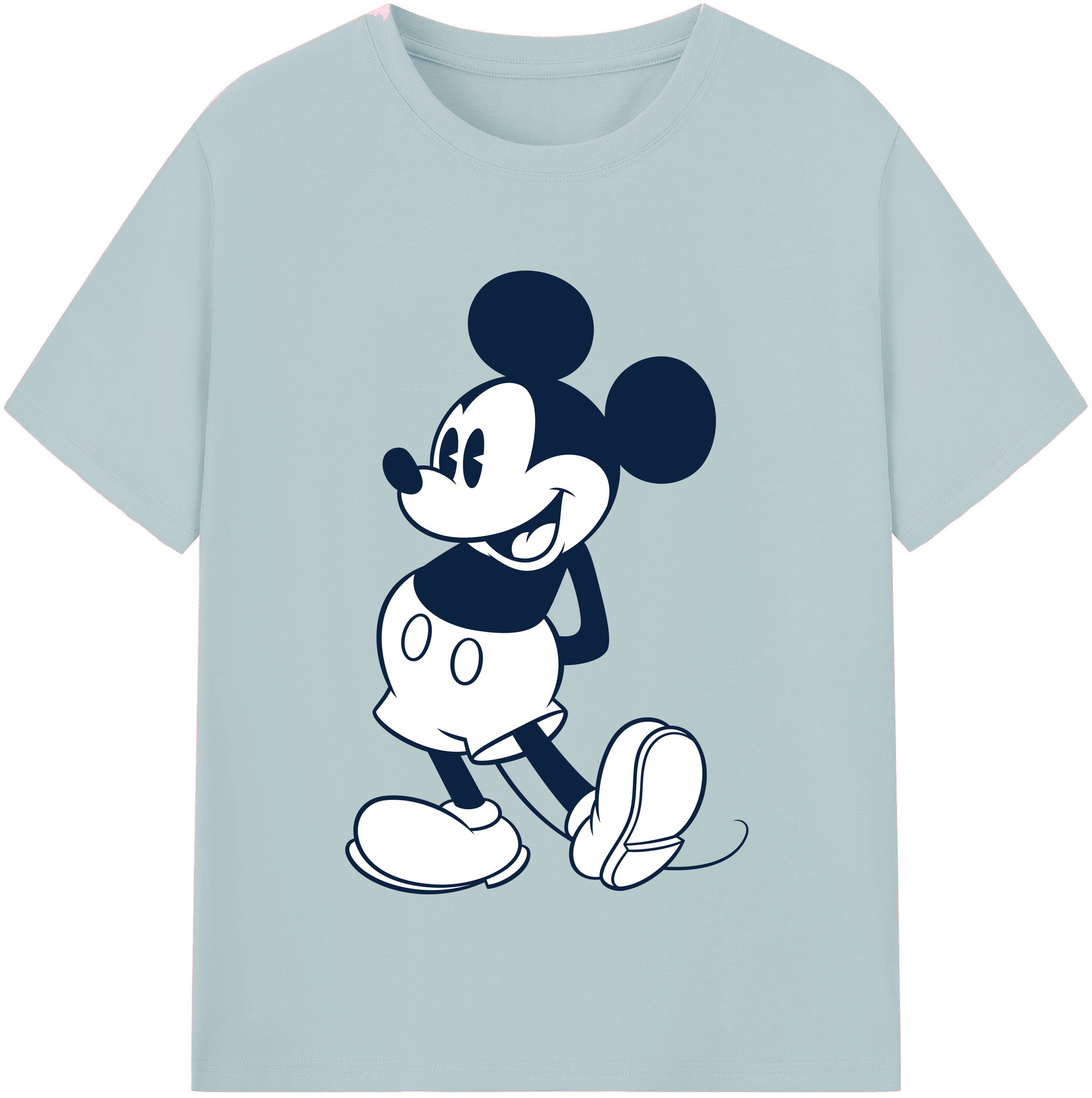 （画像用） ミッキーマウス Mickey Mouse 綿100％半袖Tシャツ（フロントプリント）